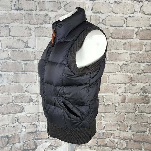 Jacob Connexion Goose Down Puffer Vest Black Size - Picture 10 of 11